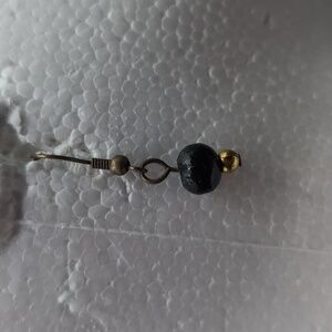 💵2/$10Bundle and Save💵 Black Wooden Bead Focus Drop Dangle Hook Earrings